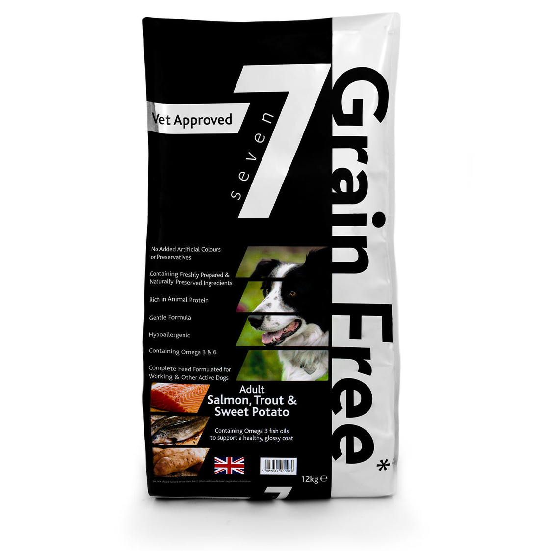 Seven Adult Salmon, Trout & Sweet Potato 12kg