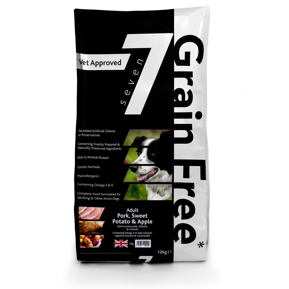 Seven Adult Pork, Sweet Potato & Apple 12kg