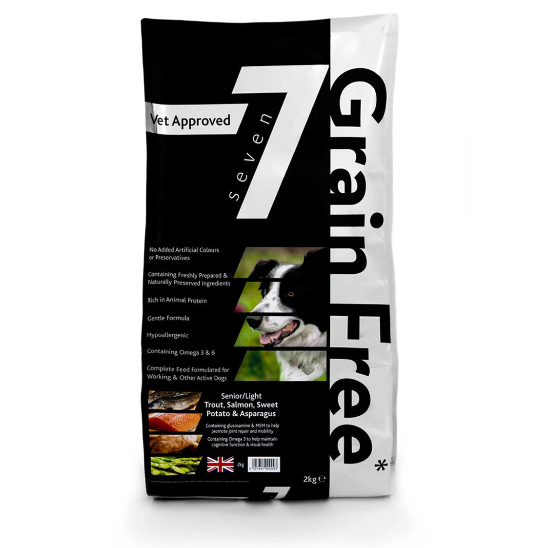 Seven Senior / Light Trout, Salmon, Sweet Potato & Asparagus 2kg