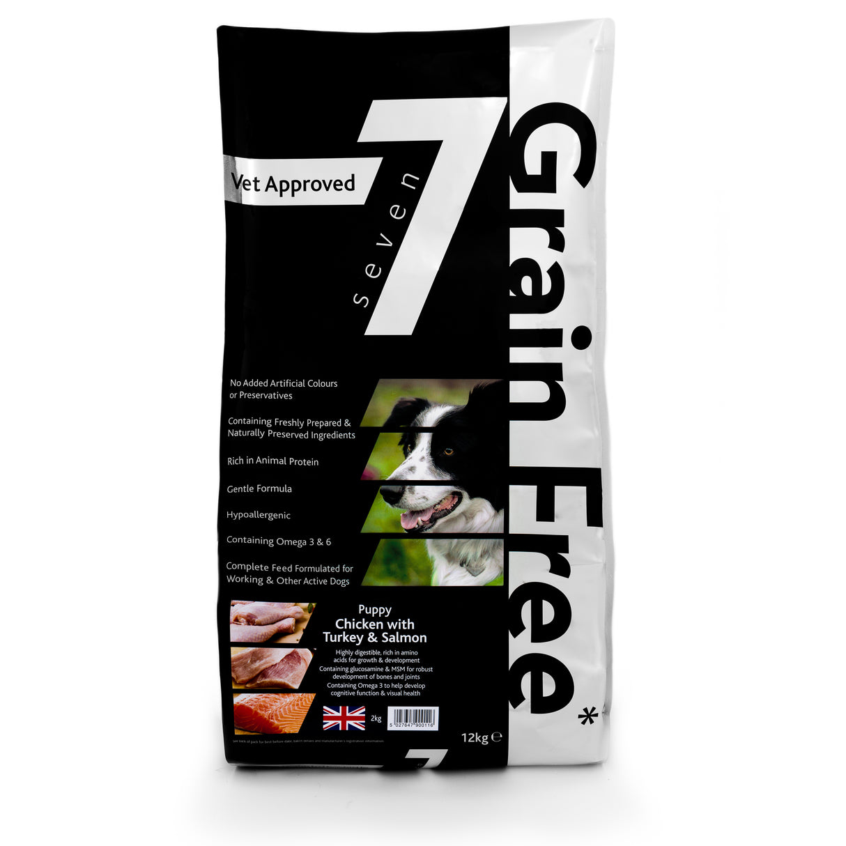 Seven Puppy Chicken with Turkey & Salmon 12kg
