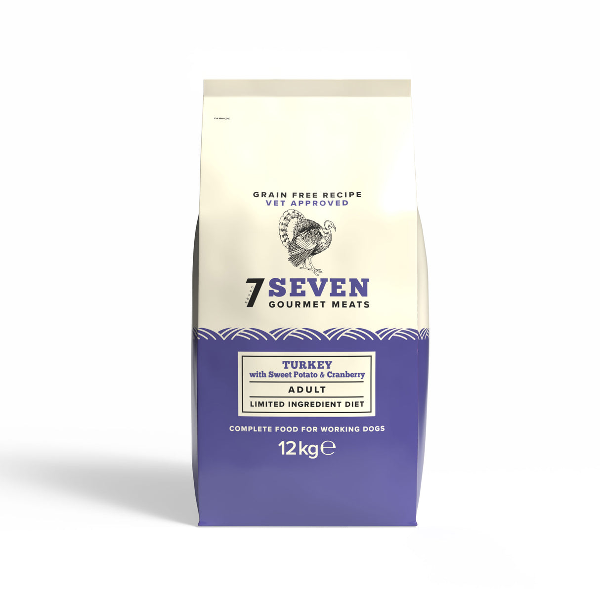Seven Adult Turkey, Sweet Potato & Cranberry 12kg