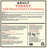 Seven Adult Turkey, Sweet Potato & Cranberry 12kg