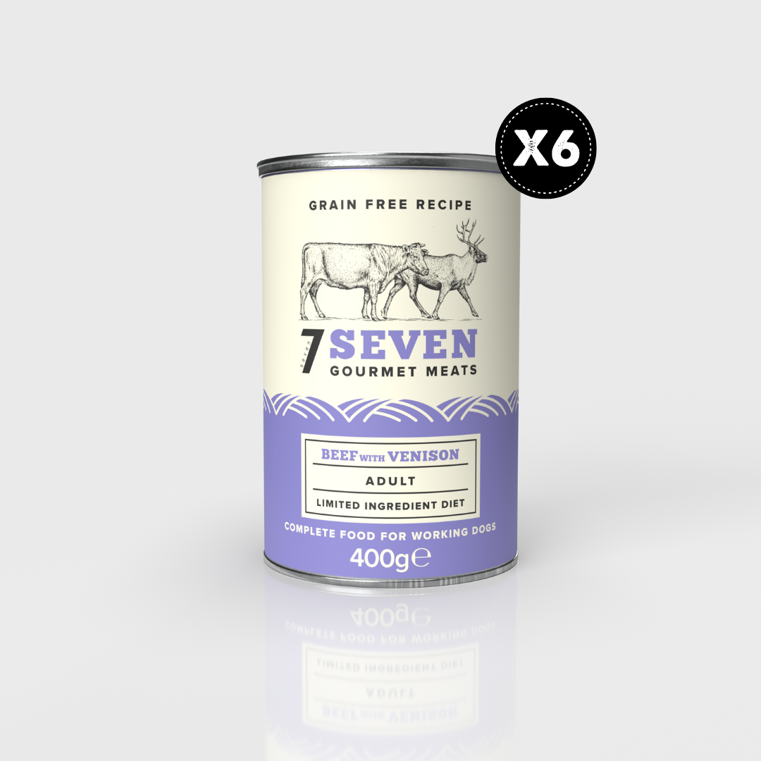 Seven Adult Beef & Venison Tins 6x400g