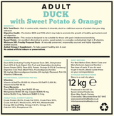 Seven Adult Duck, Sweet Potato & Orange 12kg