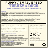 Seven Puppy Small Breed Turkey & Duck 2kg